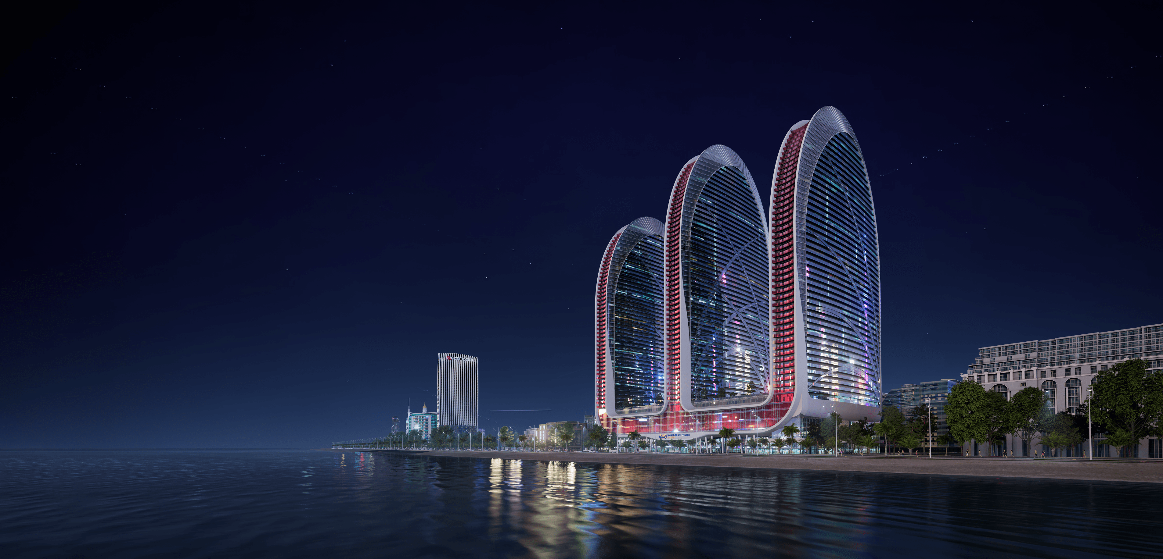 Alliance Centropolis at night